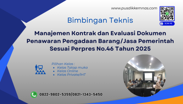 Bimtek Manajemen Kontrak dan Evaluasi Dokumen Penawaran PBJ