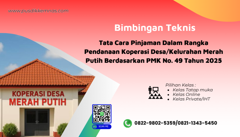 Bimtek Tata Cara Pinjaman Dalam Rangka Pendanaan Koperasi Desa Merah Putih