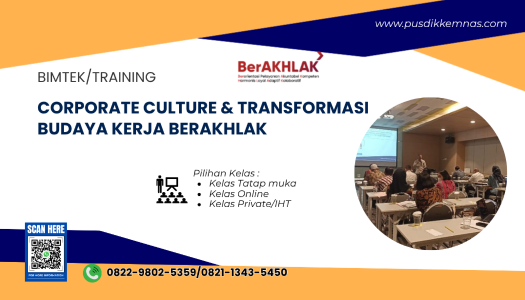 Bimtek Corporate Culture dan Transformasi Budaya Kerja BerAKHLAK