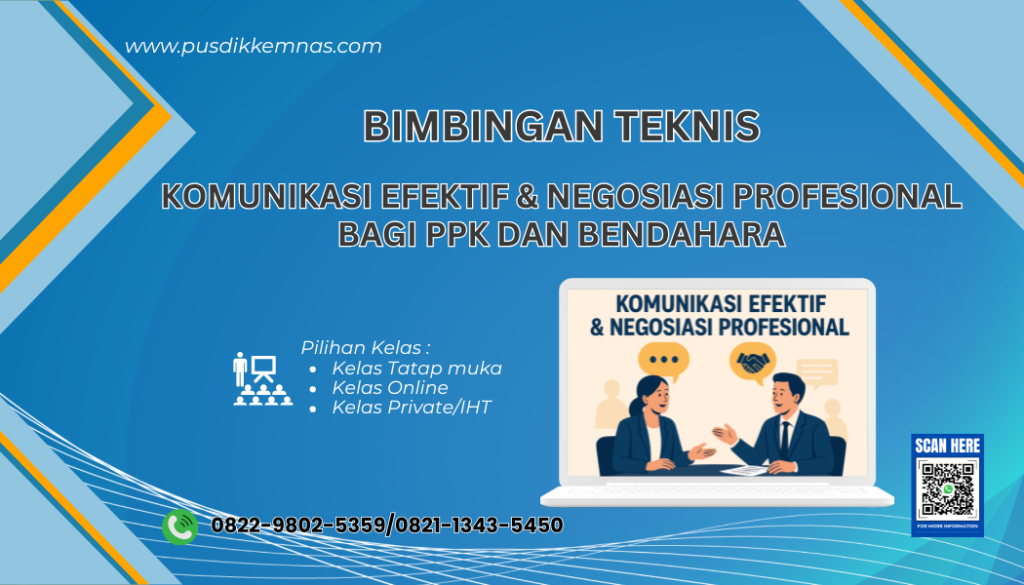 Bimtek Komunikasi Efektif dan Negosiasi Profesional bagi PPK dan Bendahara
