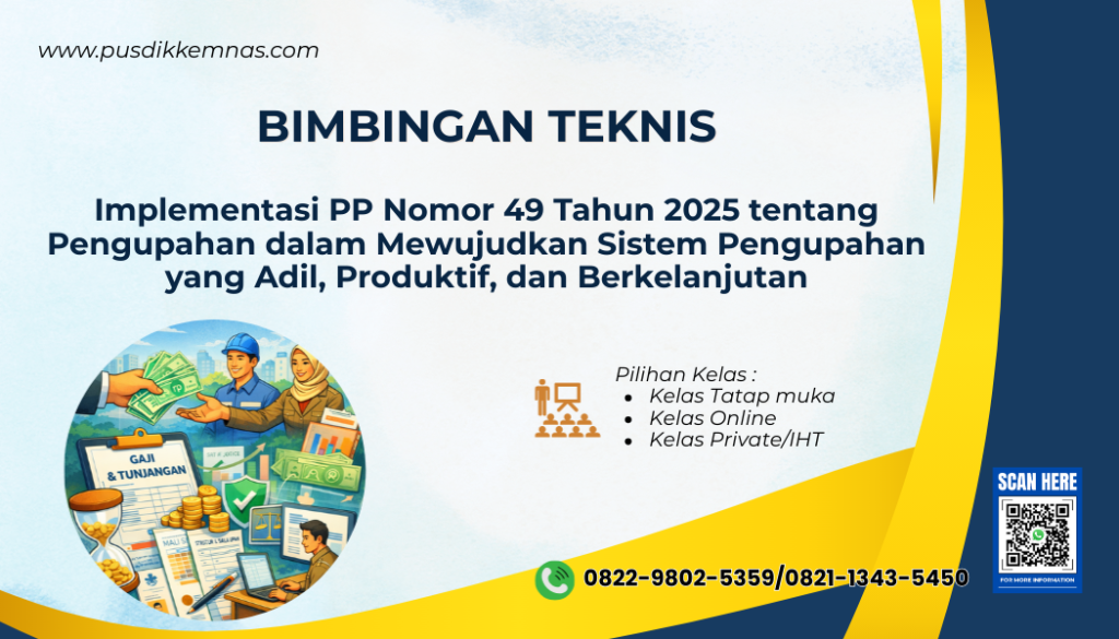 Bimtek Implementasi PP Nomor 49 Tahun 2025 tentang Pengupahan