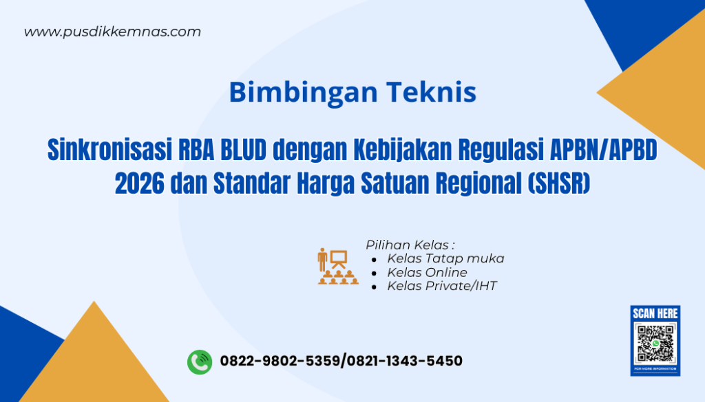 Bimtek Sinkronisasi RBA BLUD dengan Kebijakan Regulasi APBN APBD 2026 dan SHSR