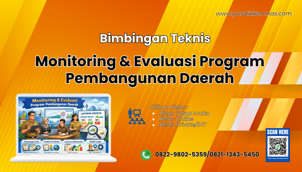 Bimtek Monitoring dan Evaluasi Program Pembangunan Daerah