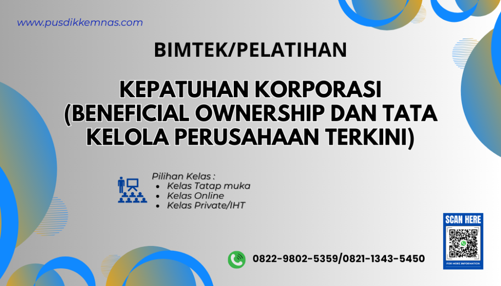 Pelatihan Kepatuhan Korporasi Beneficial Ownership dan Tata Kelola Perusahaan Terkini