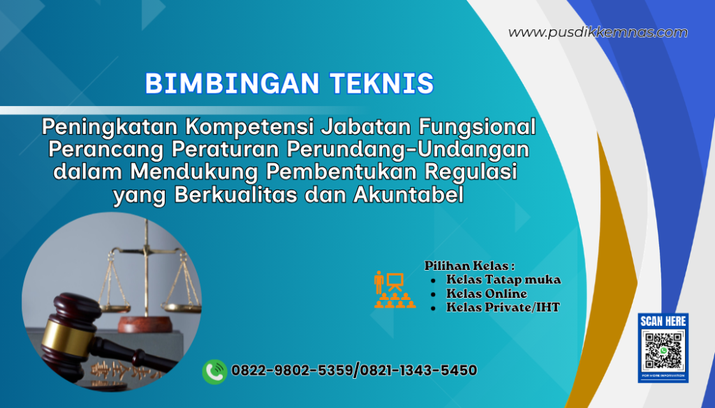 Bimtek Peningkatan Kompetensi Jabatan Fungsional Perancang Peraturan Perundang-Undangan