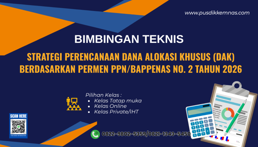 Bimtek Strategi Perencanaan Dana Alokasi Khusus DAK Berdasarkan Permen PPN Bappenas Nomor 2 Tahun 2026